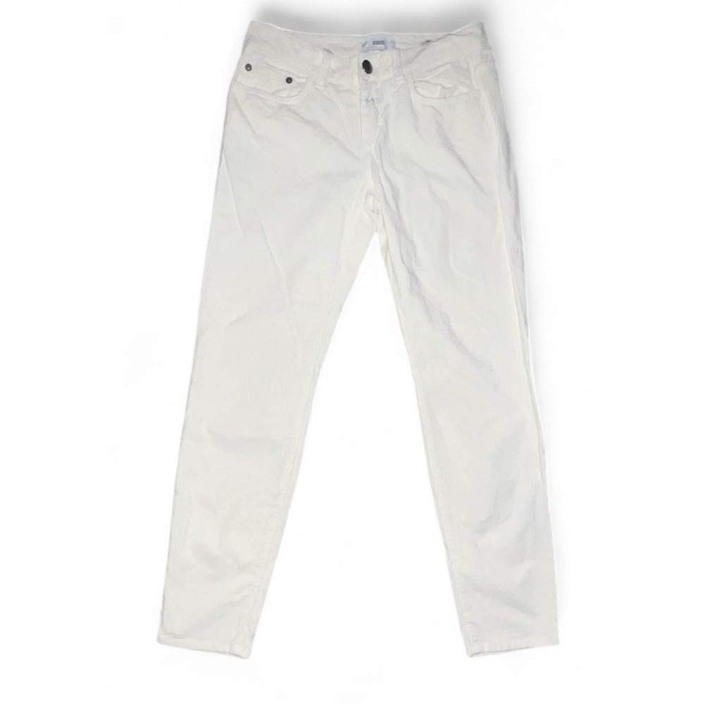 CLOSED Off-White Corduroy Pants Sz 25 Made in Italy Preppy Luxury Designer